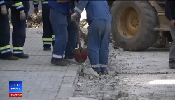 Pericol de explozie în Buzău, după ce muncitorii au spart o ţeavă de gaze şi au fugit