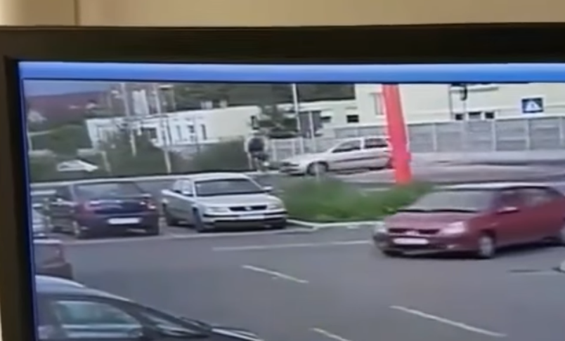 Momentul în care un autoturism condus de o femeie din Alba Iulia loveşte mortal un biciclist