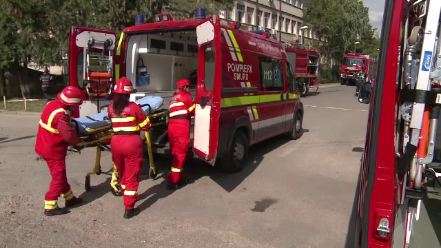 Simulare de incendiu la un spital de urgență din țară. Jandarmii au intervenit