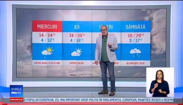 Vreme bună în aproape toată țara. Ziua în care temperaturile scad