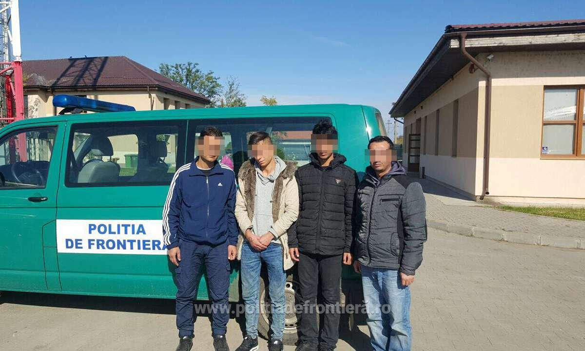 Patru migranţi irakieni s-au ascuns într-un canal imediat ce au ajuns în România
