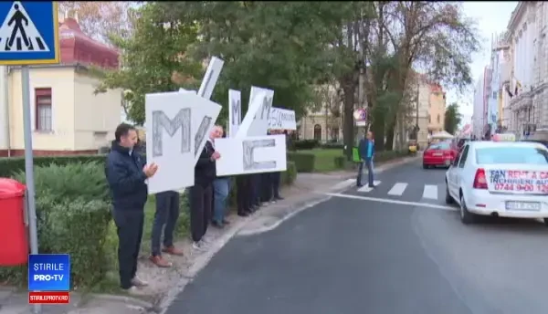 Protest spontan la Oradea împotriva modificărilor legilor justiției