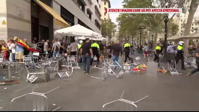 Incidente la Barcelona de Ziua Națională a Spaniei. Militanţi pro şi anti independenţă s-au luat la bătaie