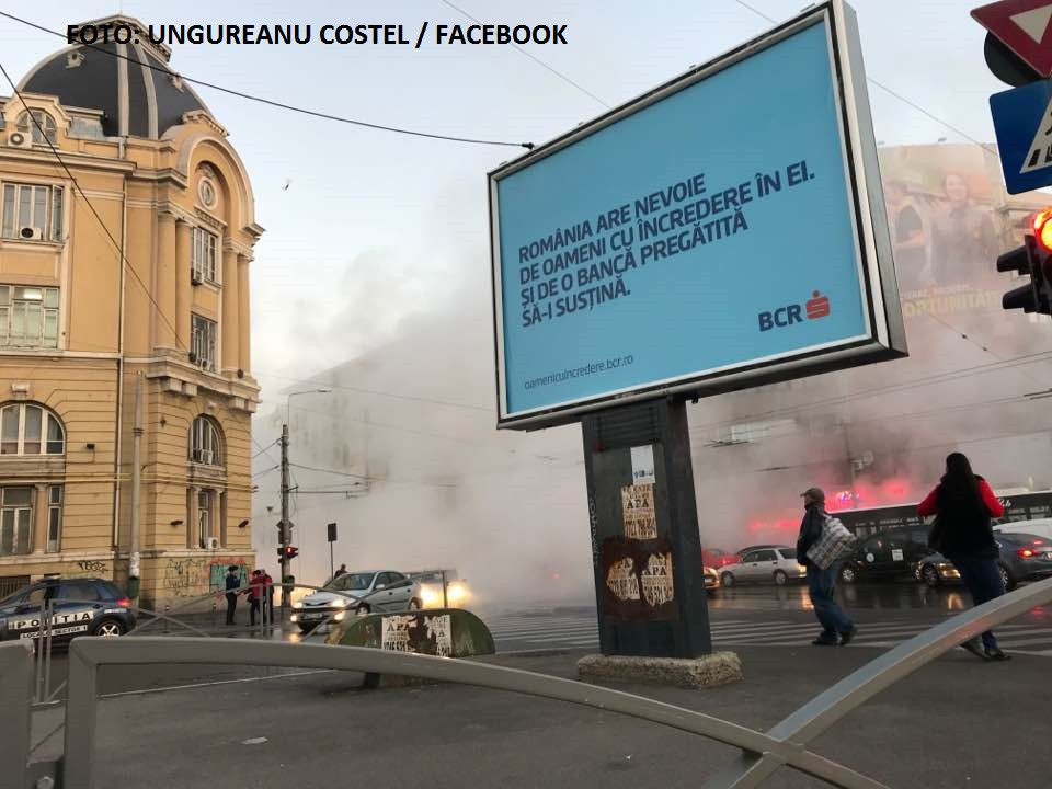 Nor de abur lângă Gara de Nord, în urma unei avarii la o conductă RADET