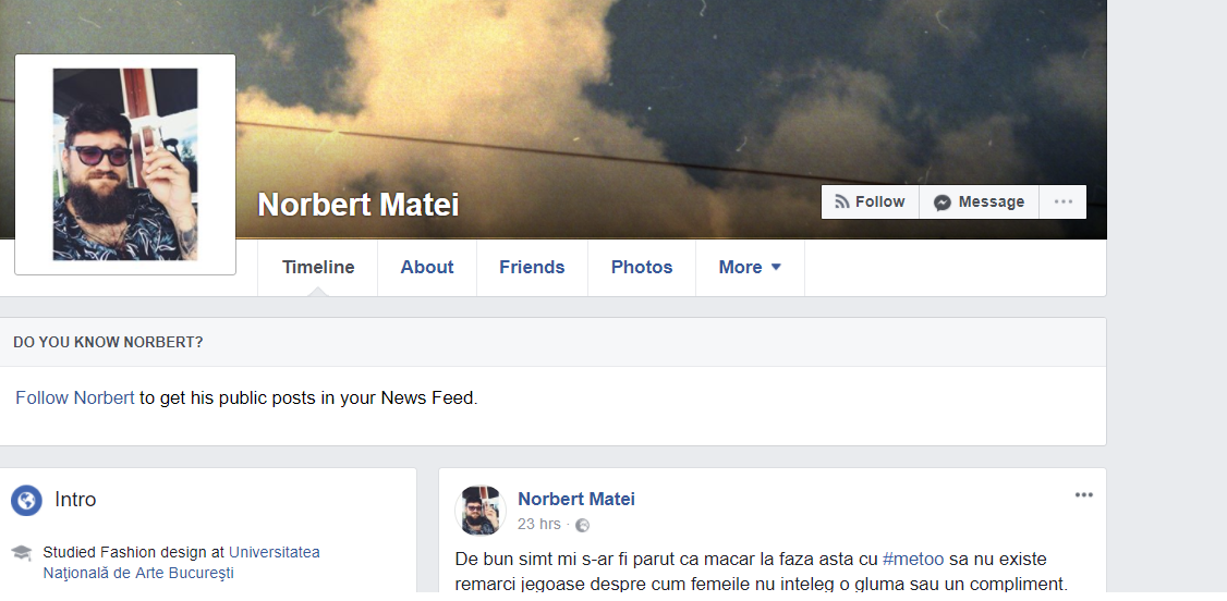 ”Me too trebuie să fie și despre bărbații agresori sexuali. Am ceva de povestit”. Mărturia unui român