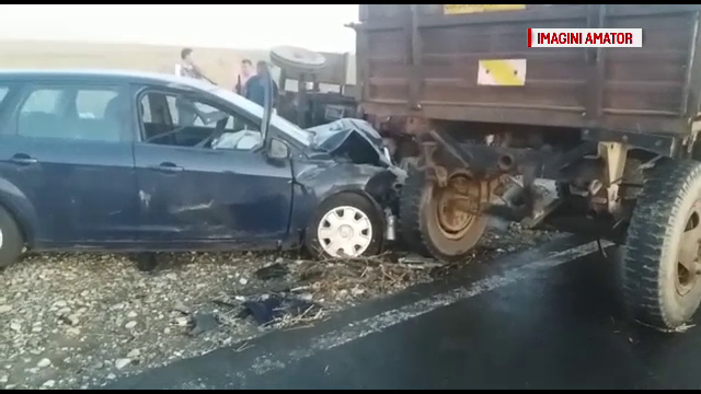 Un tractorist, care avea alcoolemie, a provocat un grav accident în Dâmbovița