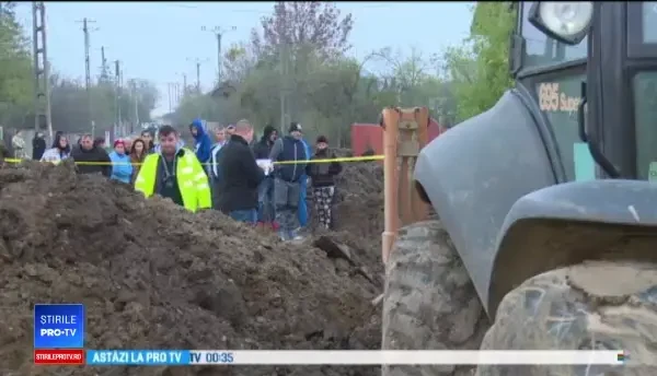 Un muncitor care săpa un șant a decedat după ce malul de pământ s-a prăbușit pe el