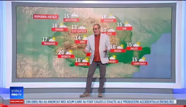 Vremea 26 octombrie 2017: Astăzi maximele vor atinge 20 de grade C. Temperatura în Capitală