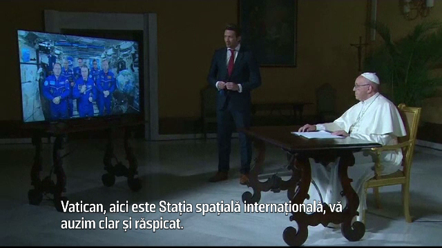 Papa a luat legătura cu astronauții. „Voi priviți către Pâmânt cu ochii lui Dumnezeu”