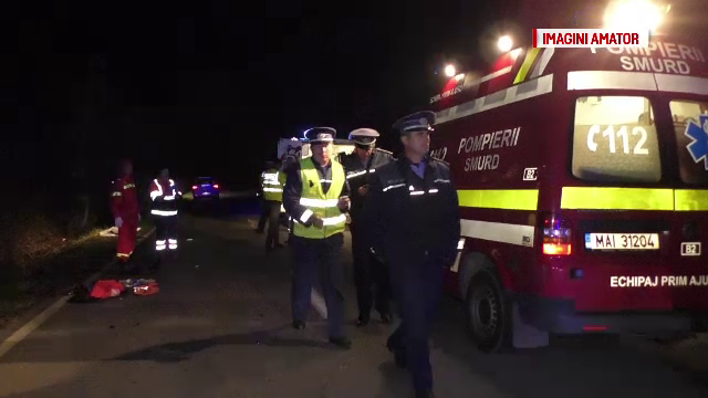 Accident grav pe o șosea din Timiș. Două persoane, lovite mortal de un șofer băut