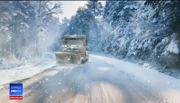 Vine iarna. Cod galben și PORTOCALIU de viscol și ninsoare în toată țara