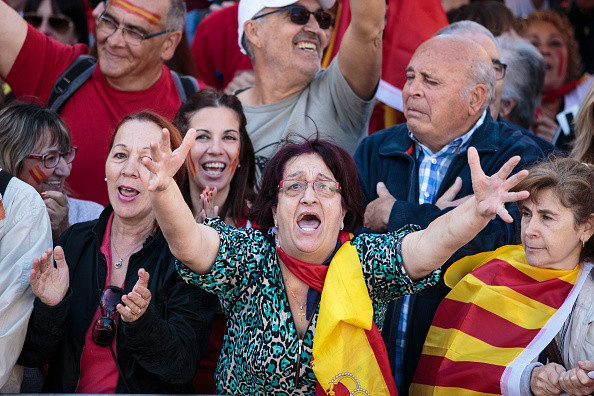protest la Barcelona pentru unitatea Spaniei - 1