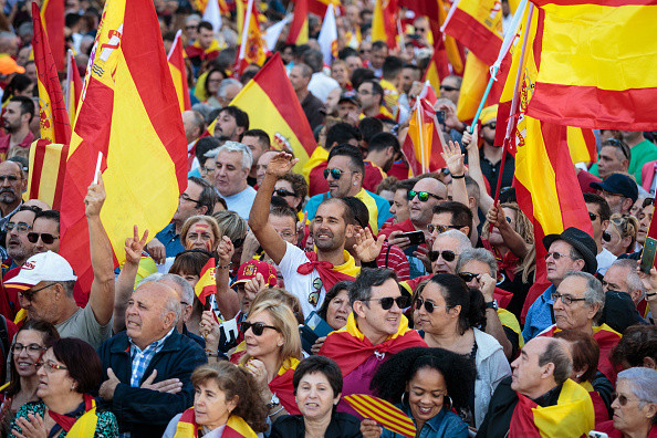 protest la Barcelona pentru unitatea Spaniei - 8