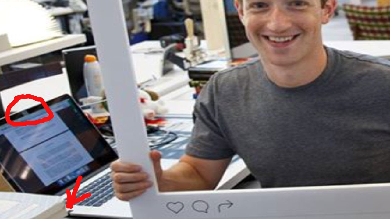 Zuckerberg laptop