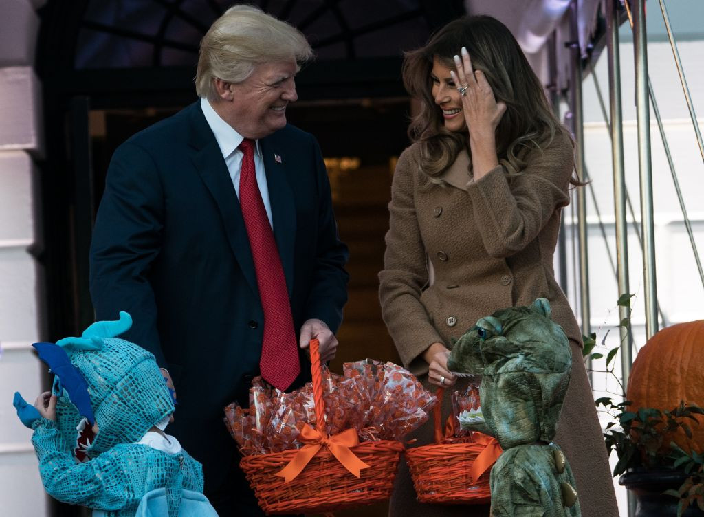 Donald Trump si Melania de Halloween