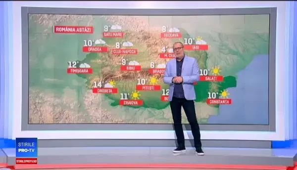 Vremea se menține rece și vor fi fulguieli la munte. Prognoza pentru următoarele zile