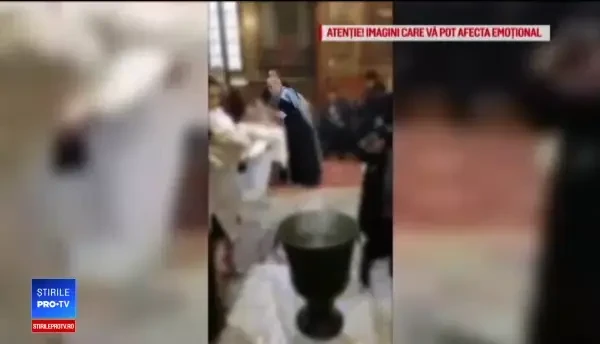 Explicația preotului care a bruscat un bebeluș la botez. Poliţiştii au demarat o anchetă