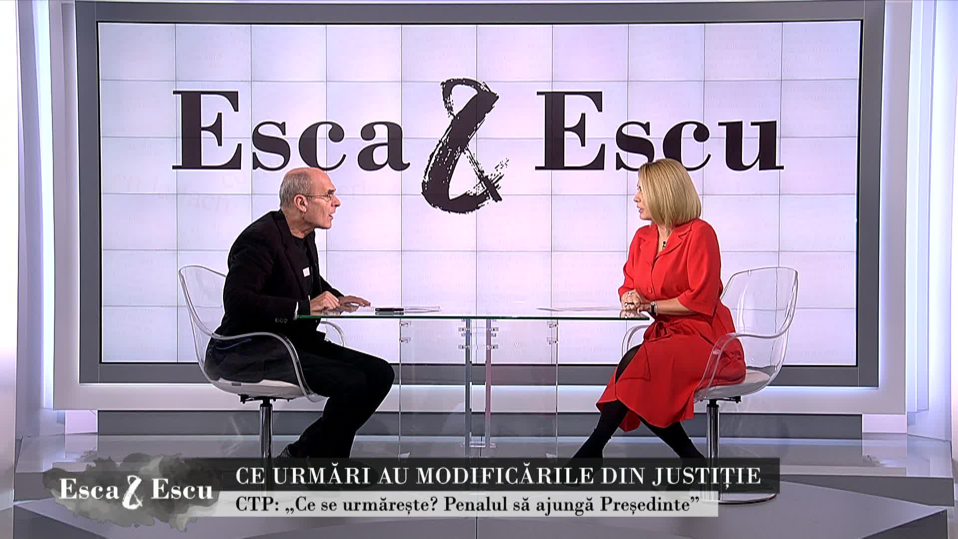 Esca şi Escu. CTP, despre legile Justiției: "N-am văzut nicio manifestare a opiniei publice"