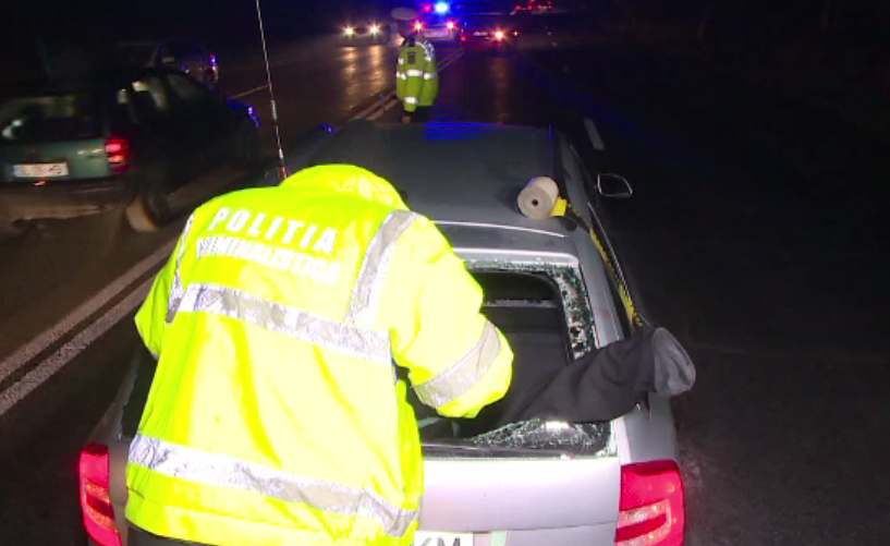 Accident neobișnuit în Galați. Un bărbat a ajuns în portbagajul mașinii care l-a lovit