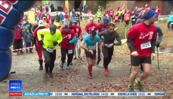 Aproape 100 de sportivi s-au luat la întrecere cu telescaunul din Parâng