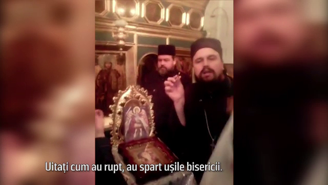 Scandal uriaş, cu jandarmi şi enoriaşi, într-o biserică din Botoşani