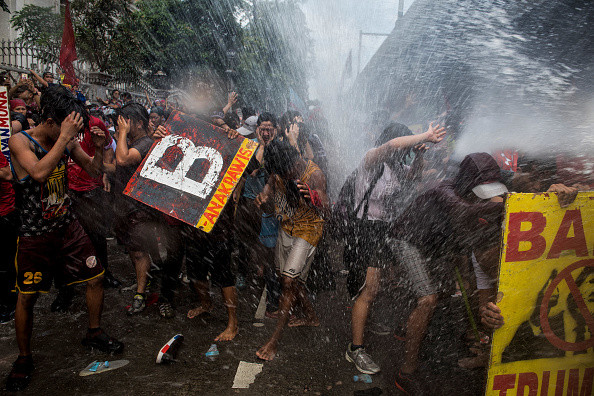 Proteste Manila &icirc;mpotriva lui Donald Trump