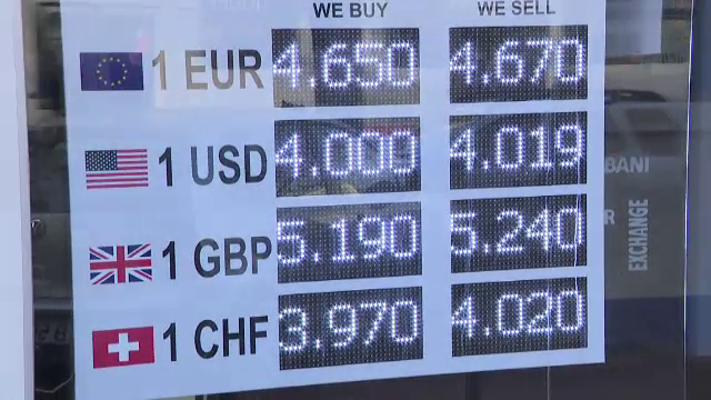 Euro a atins un nou nivel record, aproape de 4,65 lei, peste nivelul din august 2012. Explicaţia lui Tariceanu