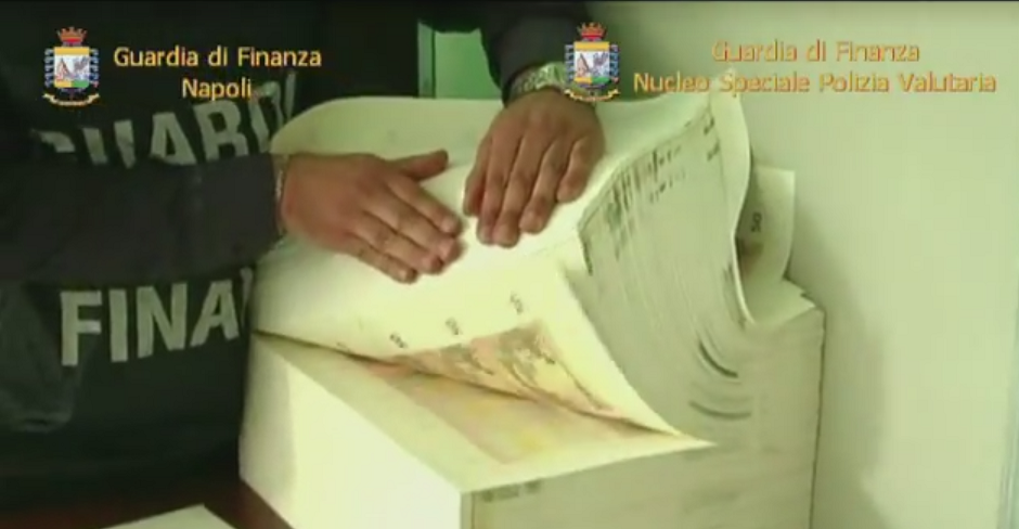 Reţeaua mafiotă care deţinea "fabrica de bani falşi" din Oradea, lichidată în Italia