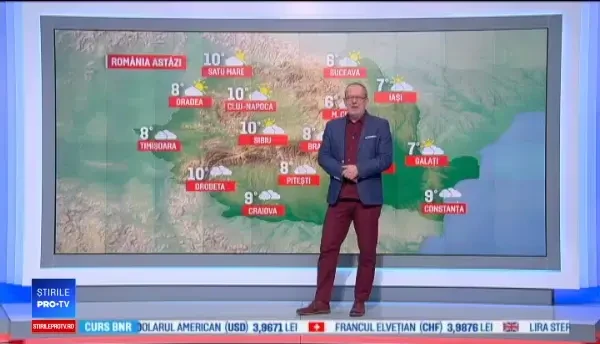 Vreme rece în toată ţara, cu temperaturi ce nu depăşesc 10 grade