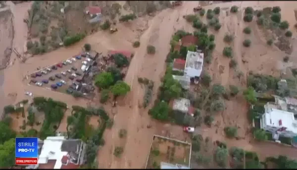 Peisajele dezolante după inundațiile violente care au lovit Grecia: 19 morți
