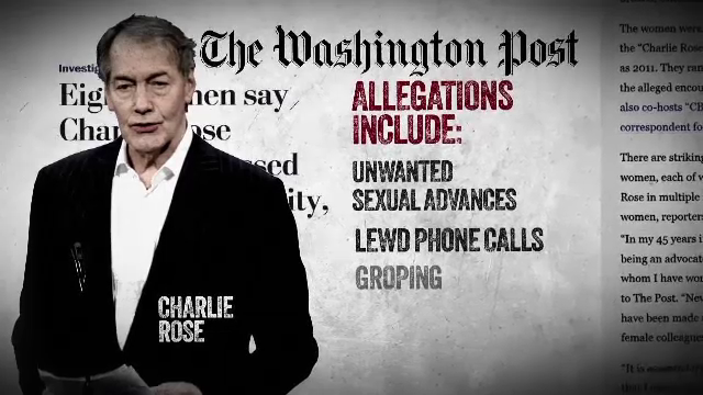 Charlie Rose, concediat după ce a fost acuzat de hărțuire sexuală de 8 femei