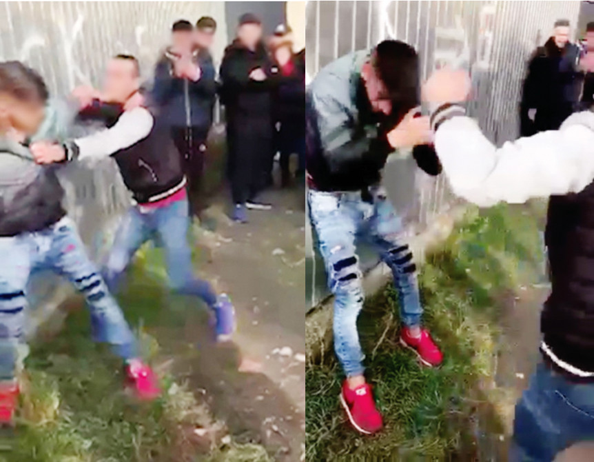 Elev bătut sub privirile colegilor săi, lângă un liceu din Focșani. VIDEO