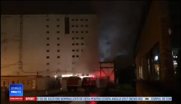 Incendiu violent într-o sală de sport din Cluj: 70 de persoane au fost evacuate