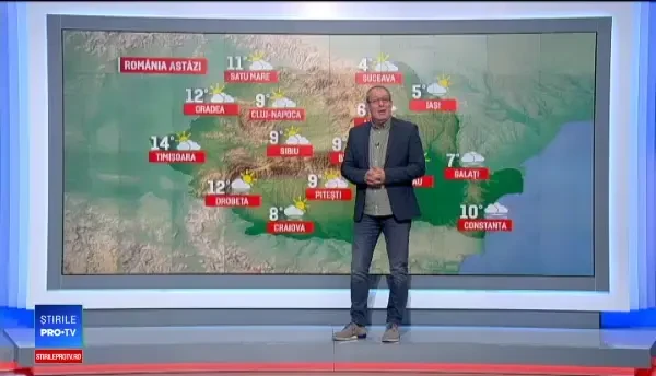 Vremea 24 noiembrie 2017: Cod de ceață, în mai multe județe