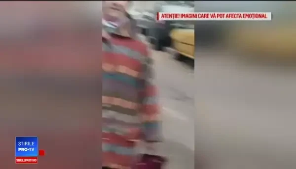 Femeie înjunghiată pe stradă de partener, în Capitală. Momentul în care agresorul e capturat de un polițist