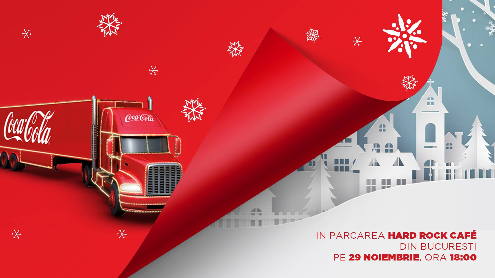 (P) Caravana lui Moş Crăciun deschide sezonul sărbătorilor, în parcarea Hard Rock Cafe