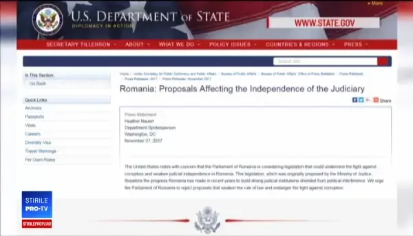 Cum se explică tonul imperativ al SUA: Este un avertisment că România se abate de la linia pro-occidentală
