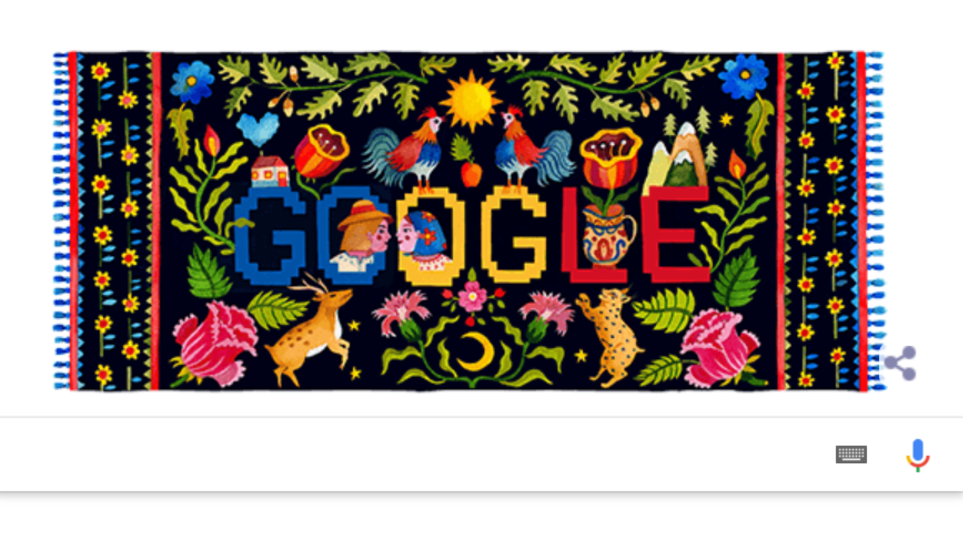 Ziua Naţională a României. Google sărbătoreşte cu un doodle special