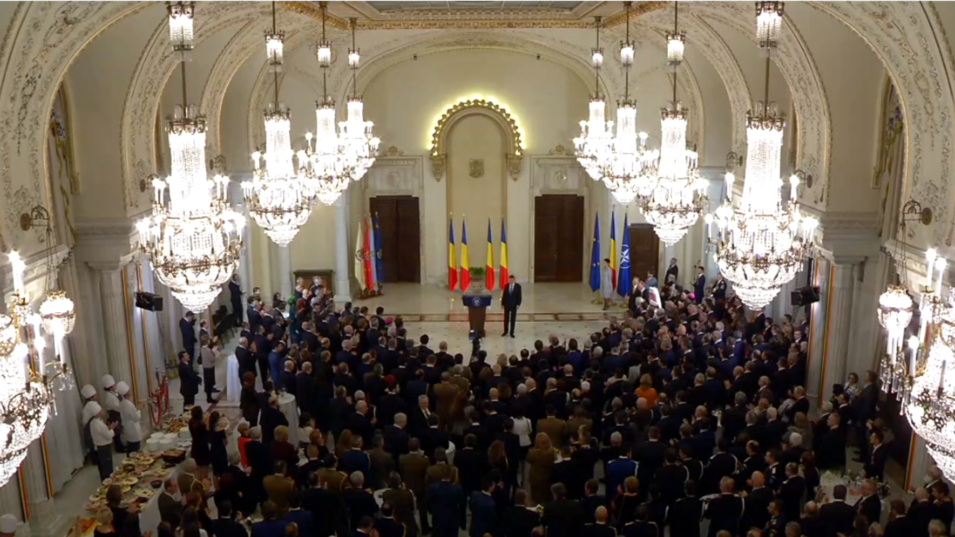 Iohannis, la recepția de la Cotroceni: După proteste, am văzut o Românie trează și determinată. Este marele câștig din 2017