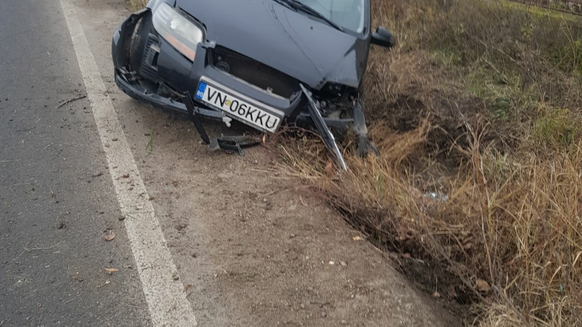 Accident la ieșirea din Focșani