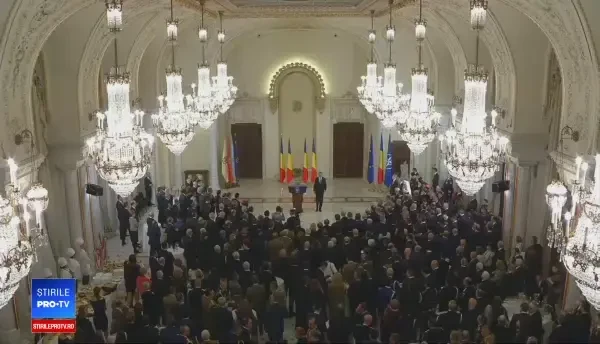 Iohannis, la recepția de la Cotroceni: După proteste, am văzut o Românie trează și determinată. Este marele câștig din 2017