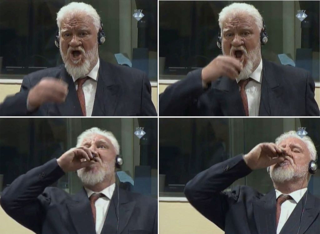 Fostul general croat Praljak a băut cianură, anunţă anchetatorii