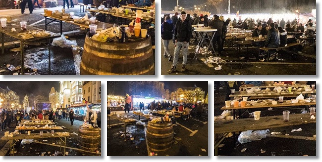 Mizeria lăsată în urmă la Târgul de Crăciun din Timișoara. ”Nu pot crede că este Timișoara!”