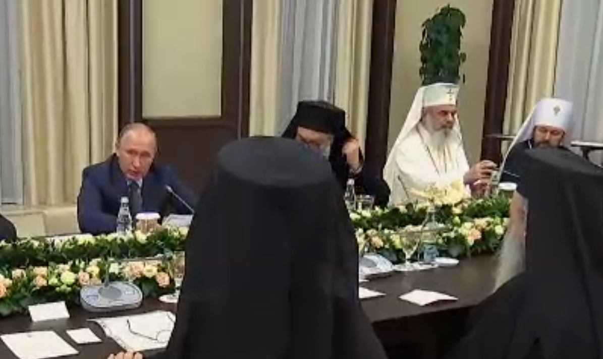 Patriarhul Daniel, la cina festivă oferită de Vladimir Putin. VIDEO
