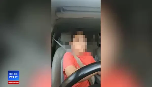 Un minor român a transmis live momentul în care conducea un autoturism de teren