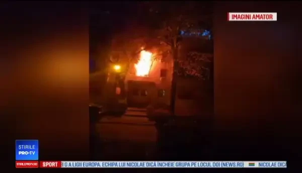 Incendiu într-un bloc din Constanța: 5 persoane au primit îngrijiri medicale