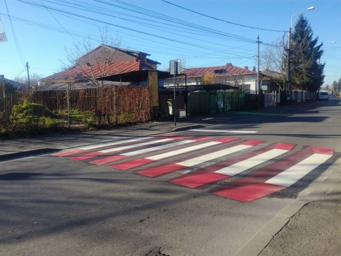 Cum arată trecerea de pietoni "3D" din Ploieşti, copiată după cea din Buzău