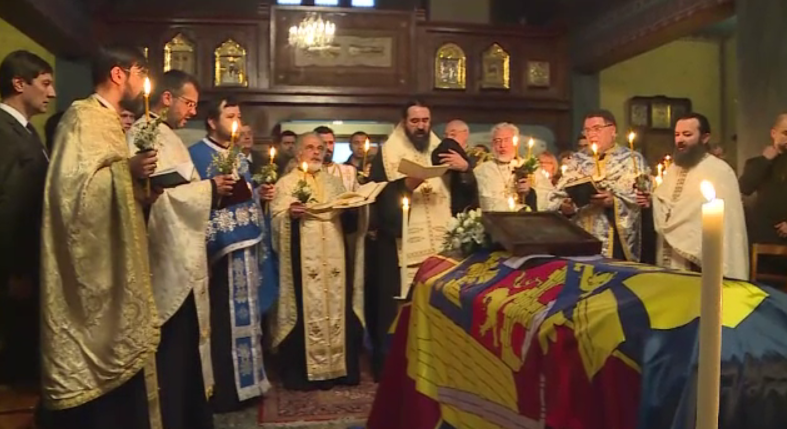 Slujbă pentru Regele Mihai, la Biserica Ortodoxă din Lausanne. VIDEO