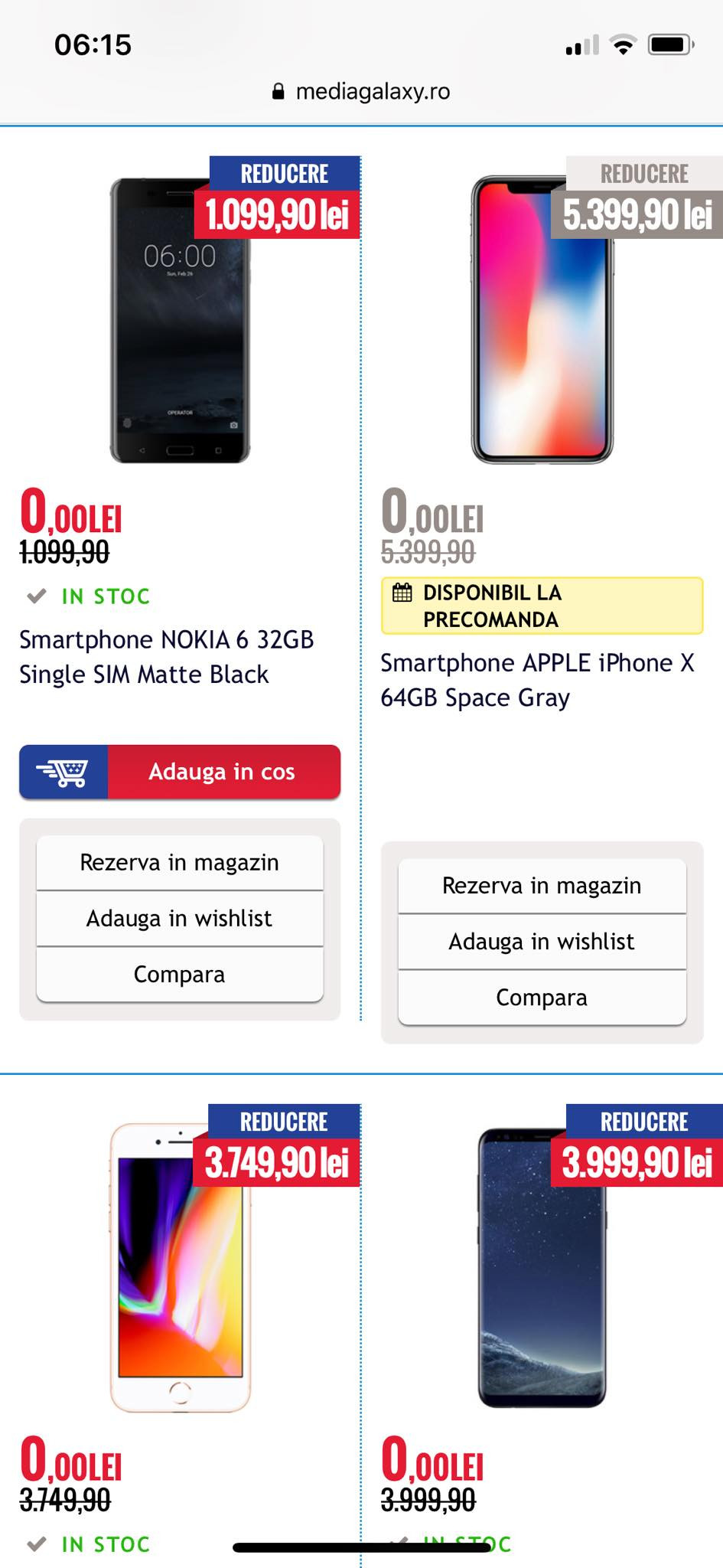 Mesajul transmis de Media Galaxy clienților care au comandat produse la zero lei