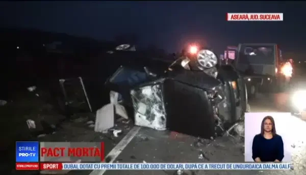 Un șofer a murit după ce a făcut o depășire și a derapat. Celălalt șofer a ajuns la spital
